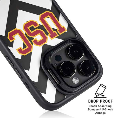 University of Southern California USC Chevron iPhone 15 Pro Kickstand Case